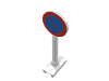 Набор LEGO Road Sign Round with No Parking Print, Белый