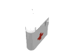 Набор LEGO Door 1 x 3 x 4 Left with Window and Red Cross Print, Lower [338 / 373-2], Белый