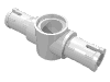 Набор LEGO Technic Pin Long with Friction Ridges Lengthwise and Centre Pin Hole, Белый