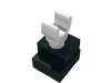 Набор LEGO Leg Skeleton with Black Square Foot, Белый