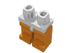 Набор LEGO Hips and Orange Legs, Белый