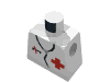 Набор LEGO Torso Hospital Red Cross Shirt and Stethoscope Print, Белый