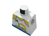 Набор LEGO Minifig Torso with Palm Tree and Dolphin Print, Белый