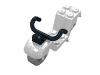 Набор LEGO Fabuland Scooter with Grey Wheels and Black Handlebars, Белый