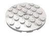 Набор LEGO Plate, Round 6 x 6 with Hole, Very Light Bluish Gray