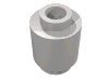 Набор LEGO Brick Round 1 x 1 Open Stud, Very Light Bluish Gray
