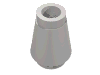 Набор LEGO Cone 1 x 1 [Top Groove], Very Light Bluish Gray