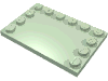Набор LEGO Tile Special 4 x 6 with Studs on Edges, Светло-зеленый