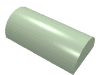 Набор LEGO Brick Curved 2 x 4 No Studs, Curved Top, Светло-зеленый