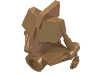 Набор LEGO Bionicle Head Connector Block 3 x 4 x 1 2/3, Flat Dark Gold