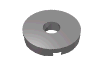 Набор LEGO Tile 2 x 2 Round with Hole, Flat Silver