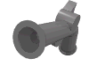 Набор LEGO Minifig Flintlock Pistol, Flat Silver