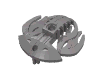 Набор LEGO Bionicle Weapon 5 x 5 Shield with Flames Twin, Flat Silver