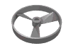 Набор LEGO Technic Bionicle Rhotuka Spinner [Solid Color, Without Code on Side], Flat Silver