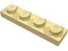 Набор LEGO Plate 1 x 4, Светло-желтый