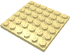 Набор LEGO Plate 6 x 6, Светло-желтый