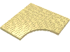 Набор LEGO Brick Special 24 x 24 without 12 x 12 Quarter Circle, Светло-желтый