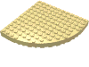 Набор LEGO Brick, Round Corner 12 x 12, Светло-желтый