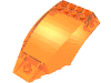 Набор LEGO Windscreen 10 x 6 x 2 Curved, Прозрачный оранжевый