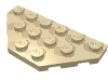 Набор LEGO Wedge Plate 3 x 6 Cut Corners, Tan
