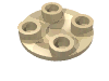 Набор LEGO Plate Round 2 x 2 with Rounded Bottom [Boat Stud], Tan