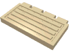 Набор LEGO Hinge Train Gate 2 x 4, Tan