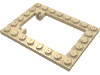 Набор LEGO Plate Special 6 x 8 Trap Door Frame Horizontal, Tan