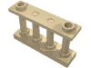 Набор LEGO Fence Spindled 1 x 4 x 2 [2 Top Studs], Tan
