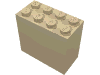 Набор LEGO Brick 2 x 4 x 3, Tan