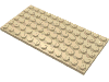 Набор LEGO Plate 6 x 12, Tan