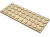 Набор LEGO Plate 4 x 10, Tan