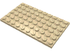 Набор LEGO Plate 6 x 10, Tan