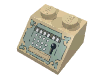 Набор LEGO Slope 45В°  2 x  2 with Sand Green Cash Register Print, Tan