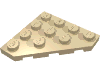 Набор LEGO Wedge Plate 4 x 4 Cut Corner, Tan