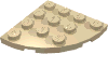 Набор LEGO Plate Round Corner 4 x 4, Tan
