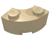 Набор LEGO Brick Round Corner 2 x 2 Macaroni with Stud Notch, Tan