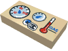 Набор LEGO Tile  1 x  2 with Vehicle Gauges Print, Tan