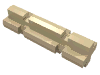 Набор LEGO Technic Axle 2 Notched, Tan