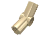 Набор LEGO Technic Axle and Pin Connector Angled #4 - 135В°, Tan