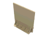 Набор LEGO Door 2 x 5 x 5 Swivel, Bracket Base, Tan