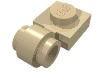 Набор LEGO Plate Special 1 x 1 with Clip Light [Thick Ring], Tan