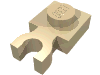 Набор LEGO Plate Special 1 x 1 with Clip Vertical [Thick U Clip], Tan