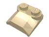 Набор LEGO Brick Curved 2 x 2 x 2/3 Two Studs - Lip End, Tan