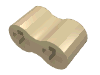 Набор LEGO Technic, Axle Connector Double Flexible (Rubber), Tan