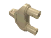 Набор LEGO Hinge 1 x 3 Triangle with Two Pins, 1 Locking Finger, Tan