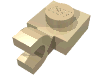 Набор LEGO Plate Special 1 x 1 with Clip Horizontal, Tan