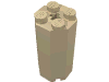Набор LEGO Brick Special Octagonal 2 x 2 x 3 1/3, Tan