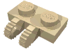 Набор LEGO Hinge Plate 1 x 2 Locking with 2 Fingers on Side, Tan