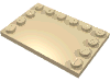 Набор LEGO Tile Special 4 x 6 with Studs on Edges, Tan