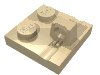 Набор LEGO Hinge Plate 2 x 2 Locking with 1 Finger on Top, Tan